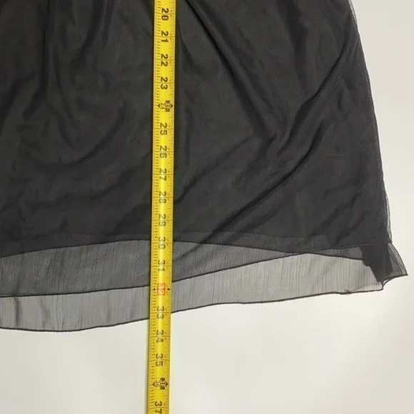 Intimately Free People Black Shear Layered Top Large - Picture 7 of 9